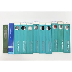 Vintage Berol Turquoise Eagle Drawing Leads Lot of 11 Faber Castell Staedtler